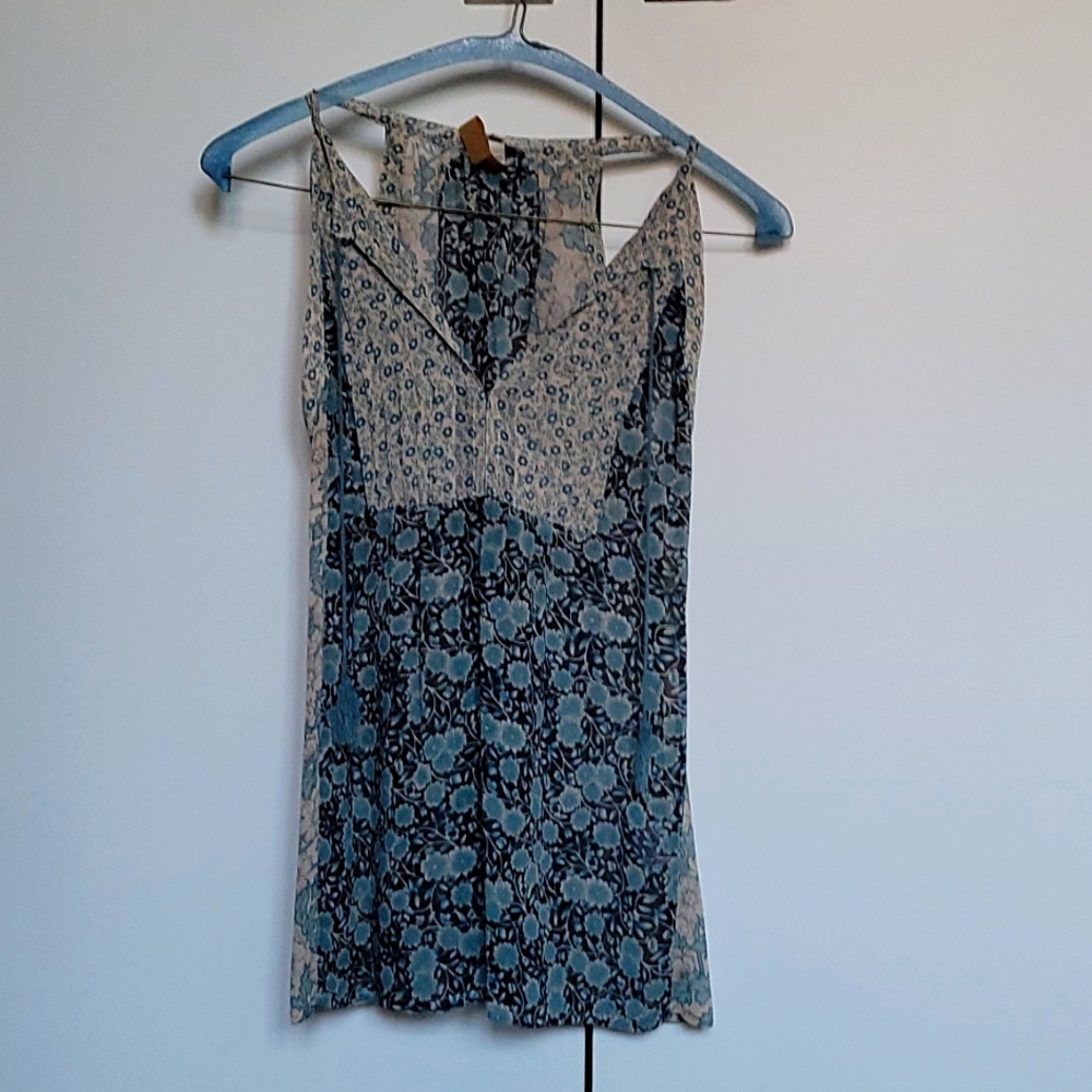 Joie silk boho tank top blouse
